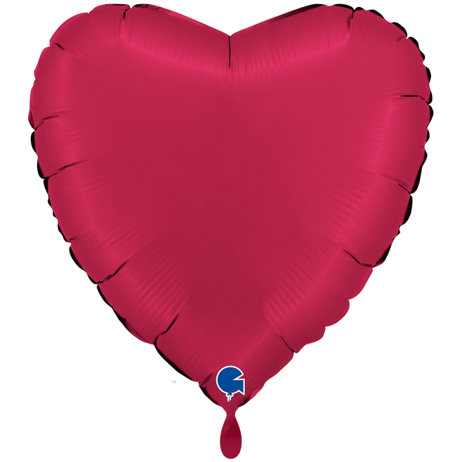 1 Balloon XXL - Heart - Satin Cherry