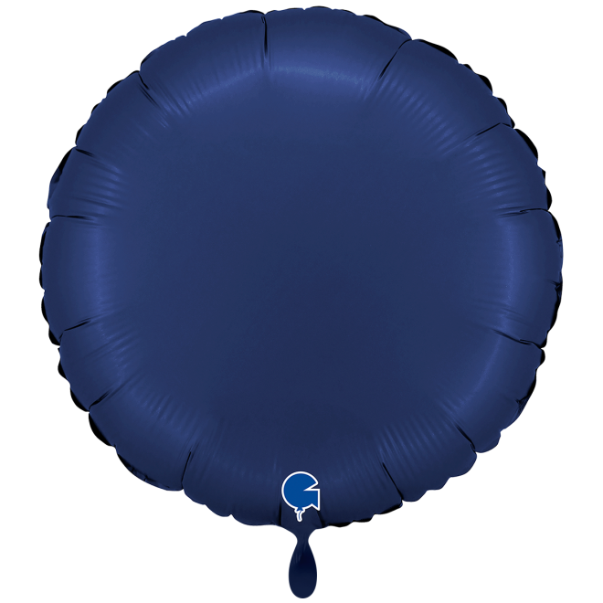 1 Balloon XXL - Round - Satin Blue Navy