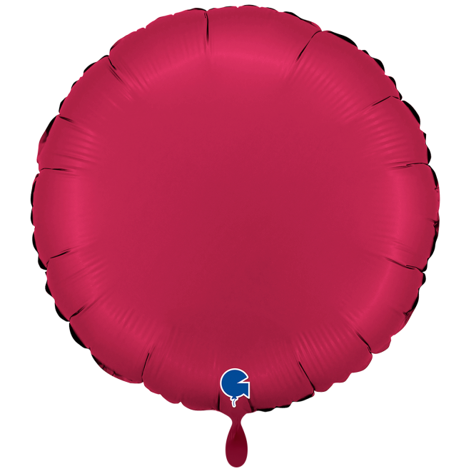 1 Balloon XXL - Round - Satin Cherry