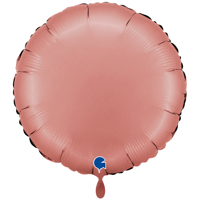 1 Balloon XXL - Round - Satin Rose Gold