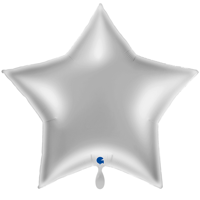 1 Balloon XXL - Star - Silver