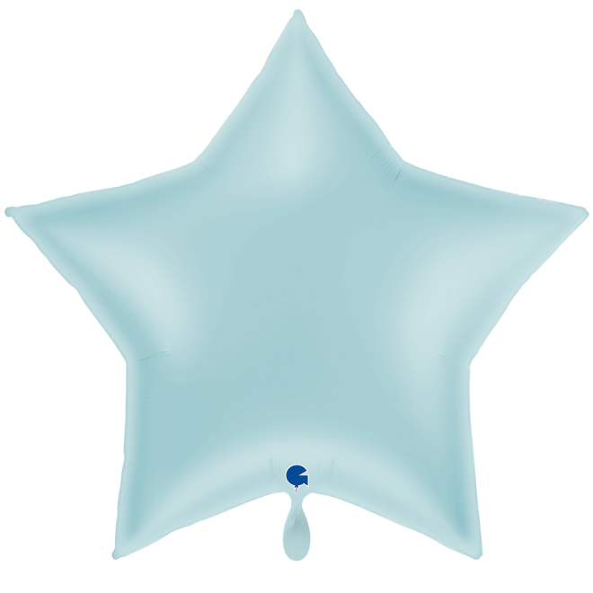 1 Balloon XXL - Star - Pastel Blue