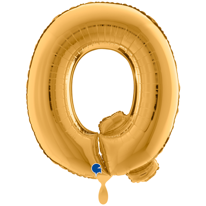1 Balloon XXL - Letter Q - Gold