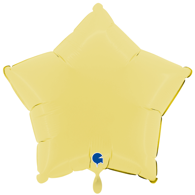 1 Balloon XXL - Star - Matte Yellow