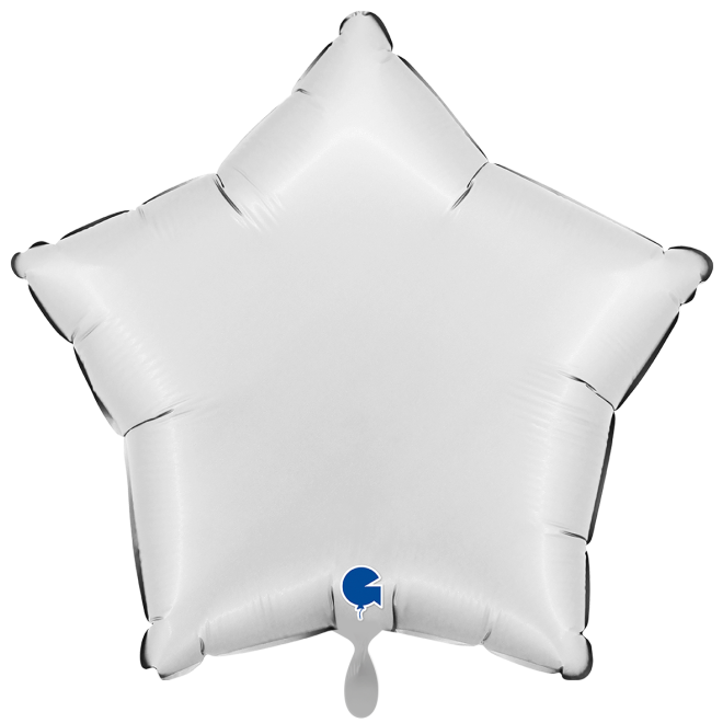 1 Balloon XXL - Star - Satin White