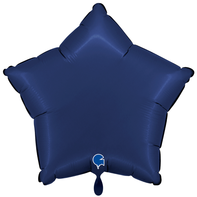 1 Balloon XXL - Star - Satin Blue Navy