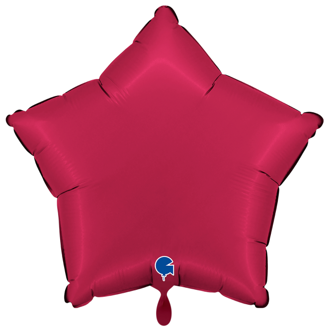 1 Balloon XXL - Star - Satin Cherry