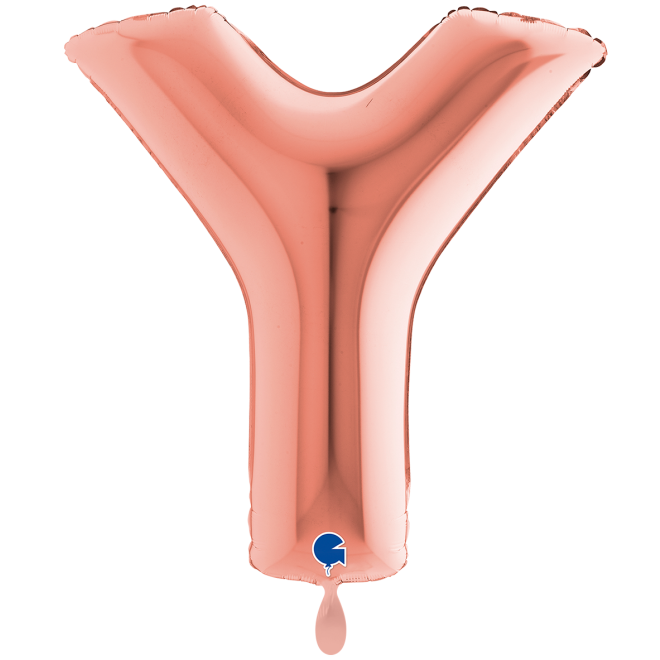 1 Balloon XXL - Letter Y - Rosegold