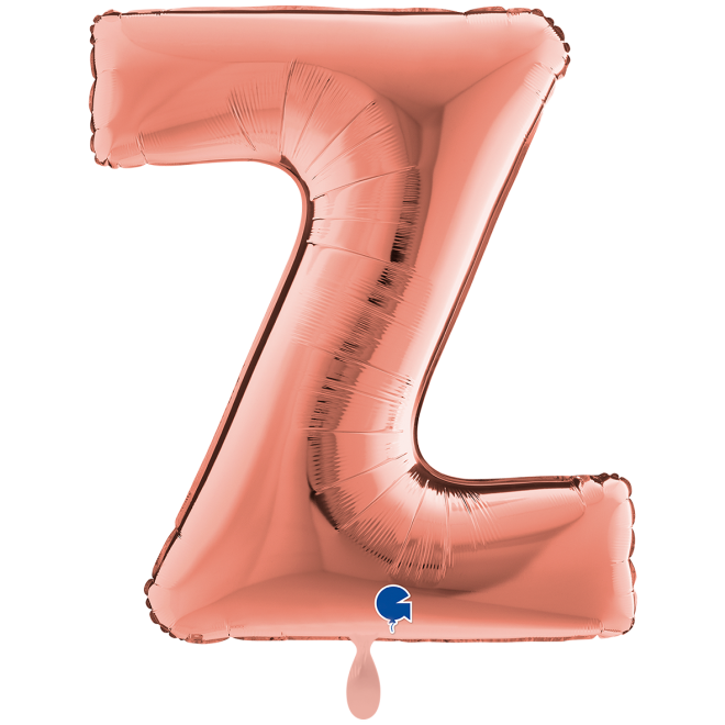 1 Balloon XXL - Letter Z - Rosegold