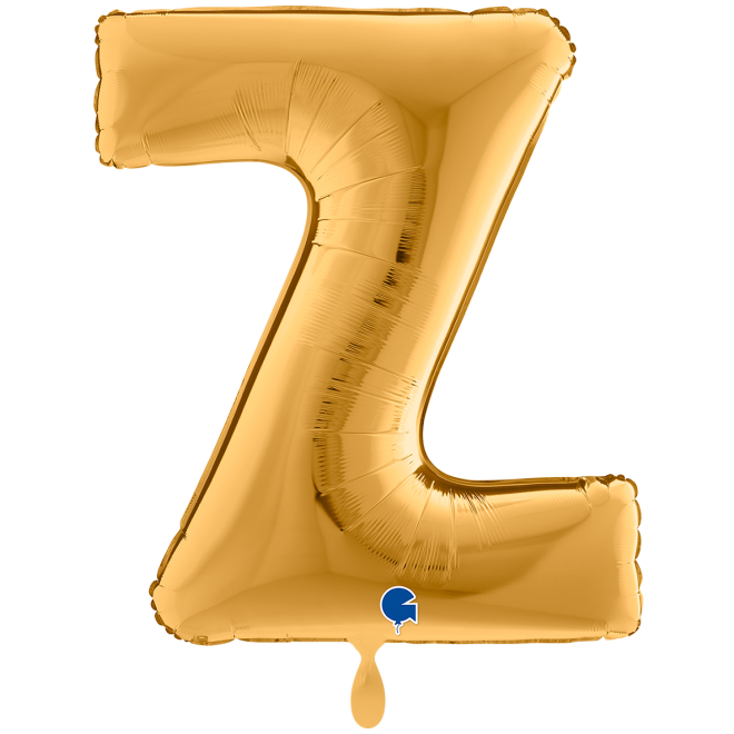 1 Balloon XXL - Letter Z - Gold
