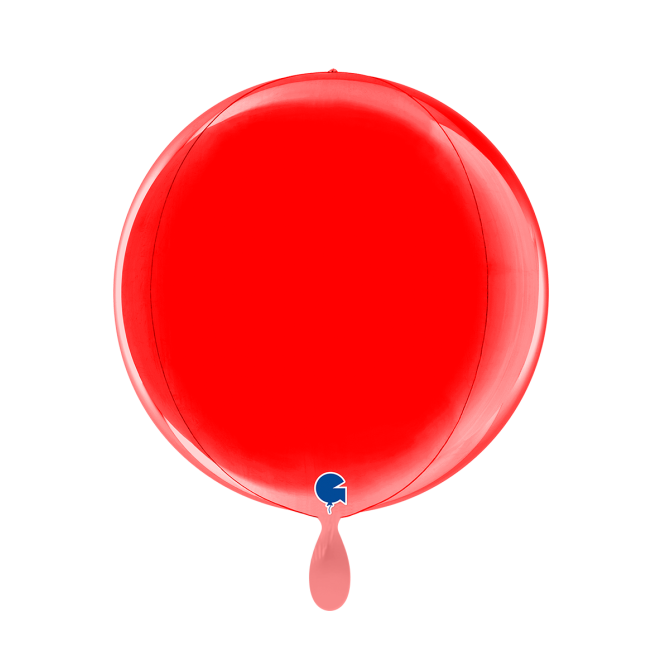 1 Balloon 4D - Globe - Red