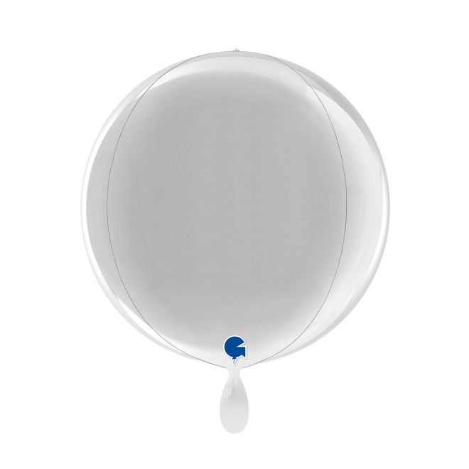 1 Balloon 4D - Globe - Silver
