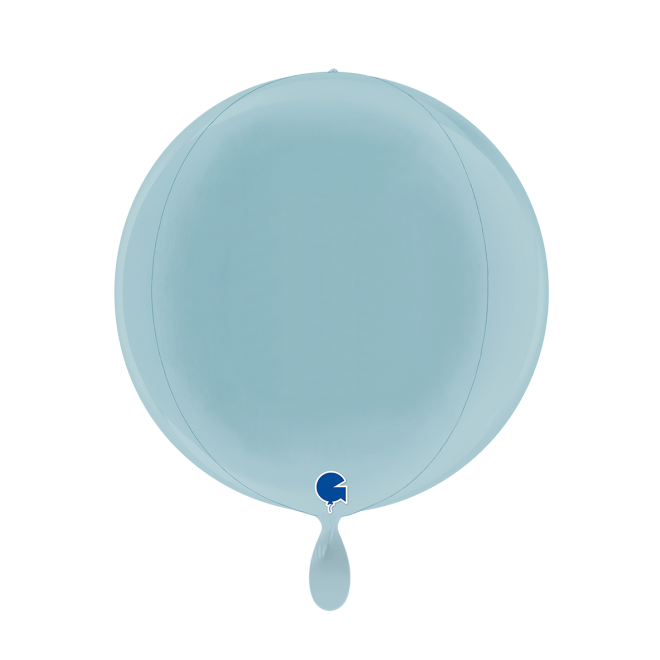 1 Balloon 4D - Globe - Pastel Blue