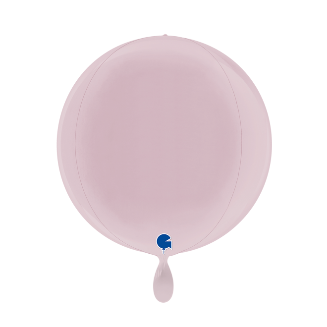 1 Balloon 4D - Globe - Pastel Pink