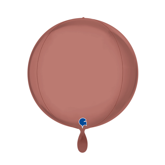 1 Balloon 4D - Globe - Platinum Rosè