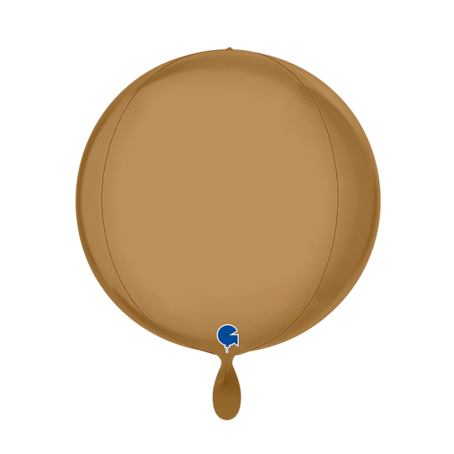 1 Balloon 4D - Globe - Platinum Champagne