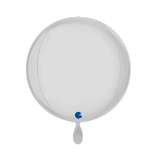 1 Balloon 4D - Globe - Satin White