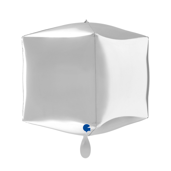 1 Balloon 4D - Square - Silver 