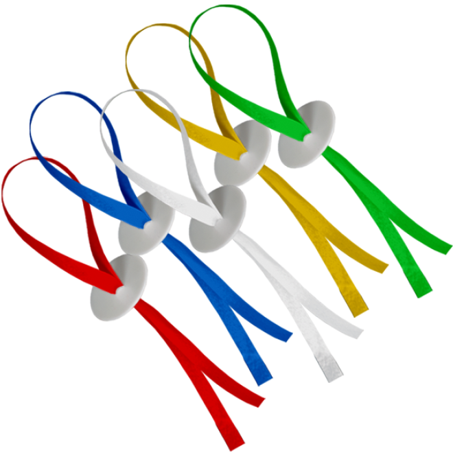 100 Ballonverschlüsse Helium - Bunt gemischt -