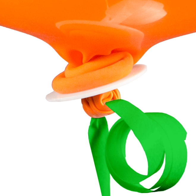 100 Ballonverschlüsse Helium - Grün