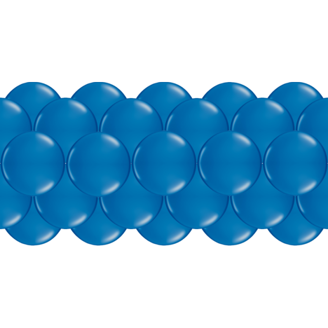 Luftballongirlanden-Set Blau ab 3 m