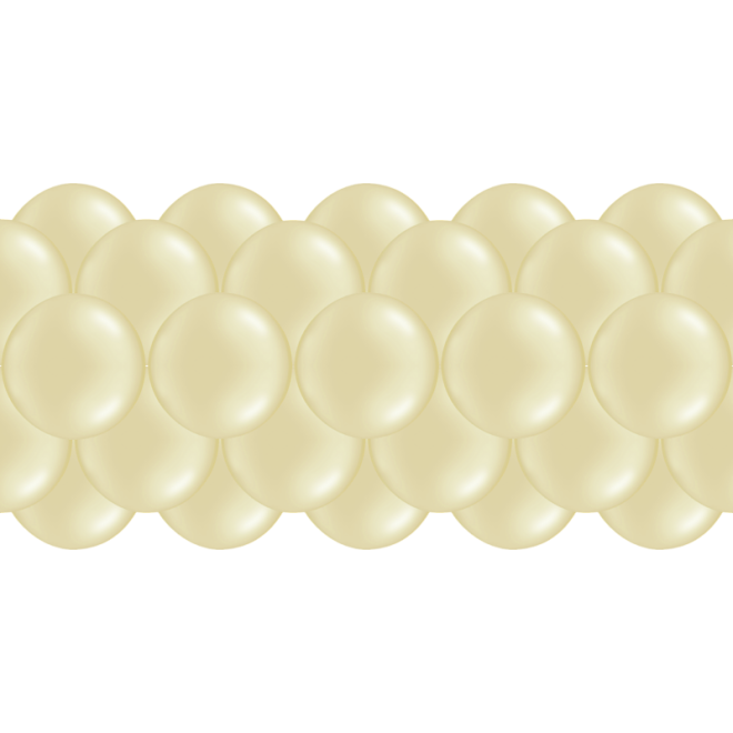Luftballongirlanden-Set Creme ab 3 m