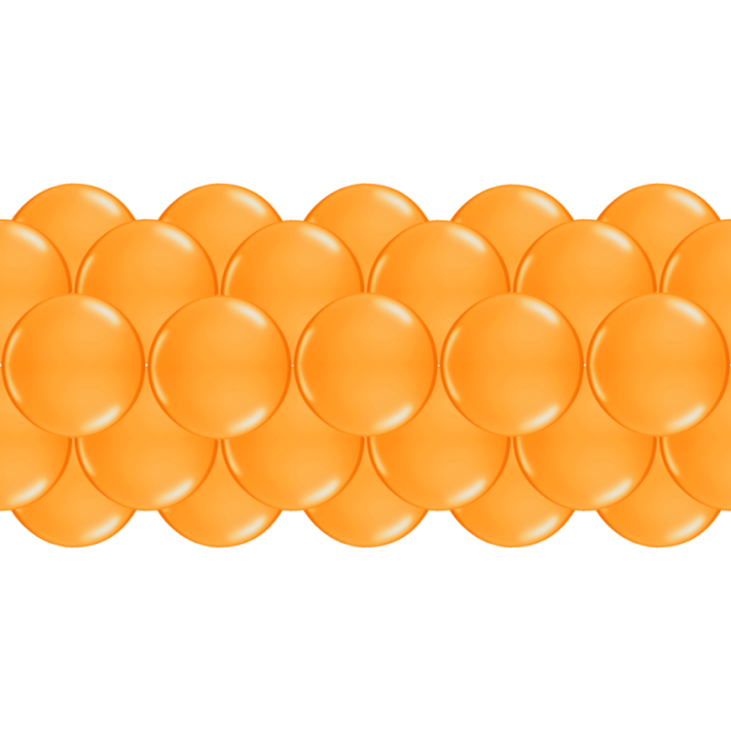 Luftballongirlanden-Set Orange ab 3 m