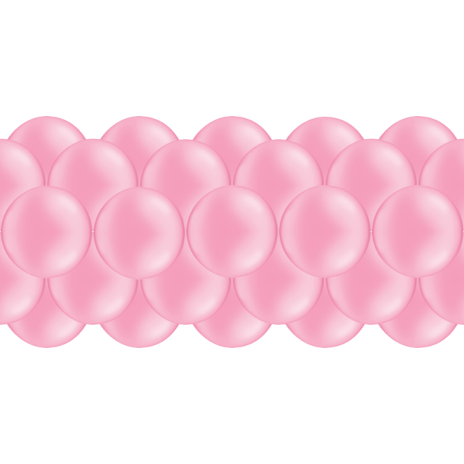 Luftballongirlanden-Set Rosa ab 3 m