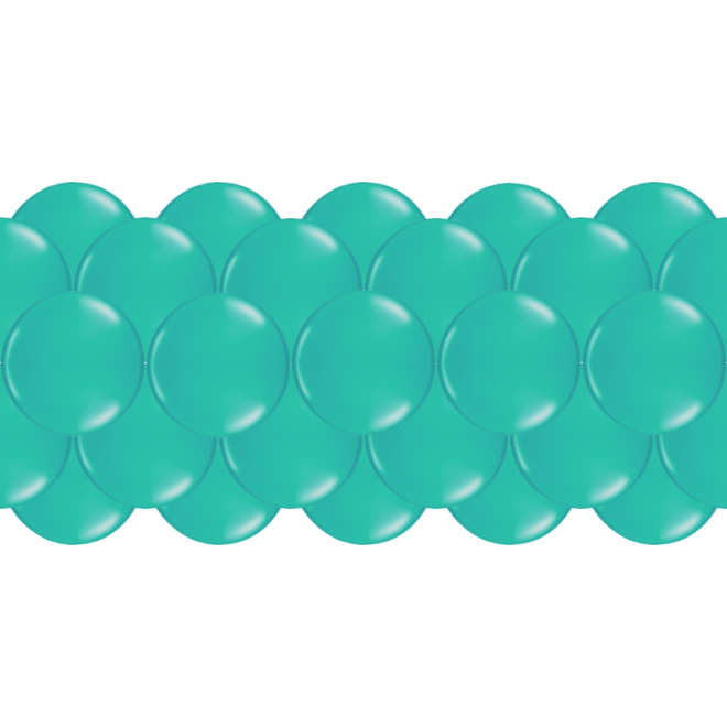Luftballongirlanden-Set Türkis ab 3 m