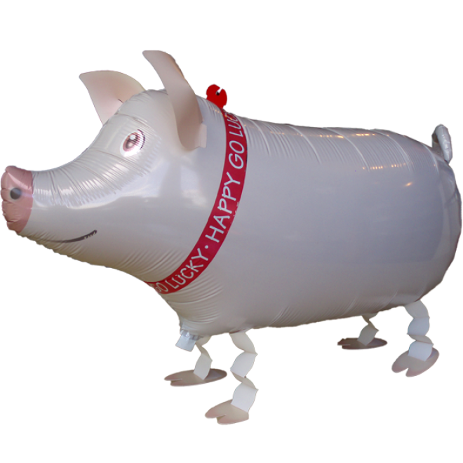 Folienballon Schwein - Airwalker - 62 cm