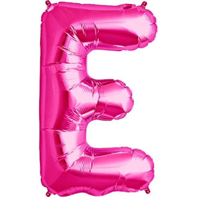 Folienballon Buchstabe - E - Pink 40 cm