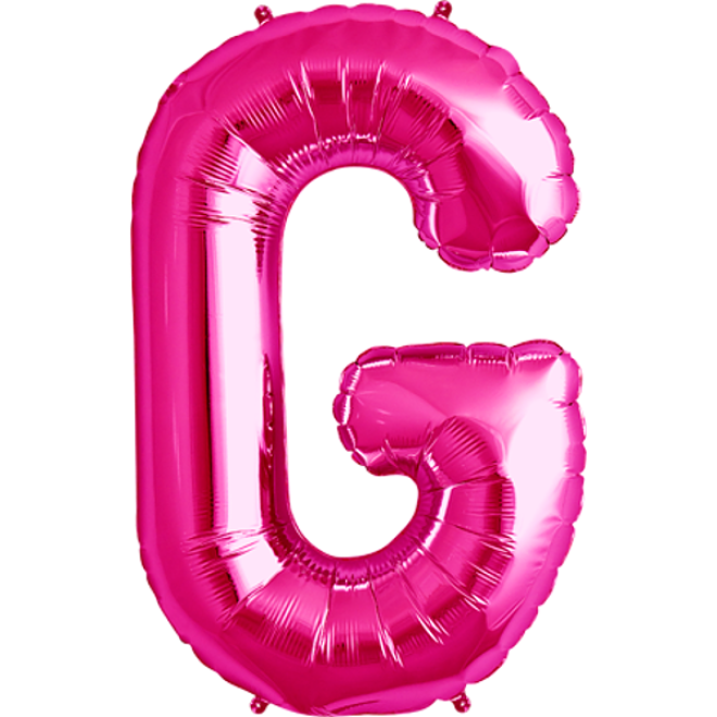 Folienballon Buchstabe - G - Pink 40 cm