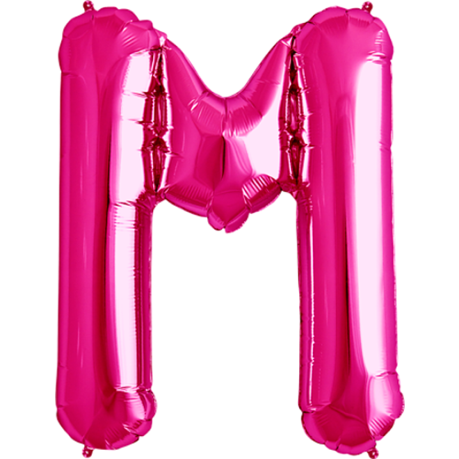 Folienballon Buchstabe - M - Pink 86 cm