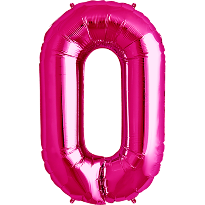 Folienballon Buchstabe - O - Pink 86 cm