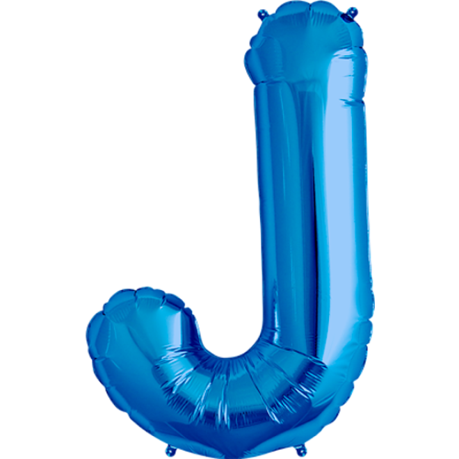 Folienballon Buchstabe - J - Blau 86 cm