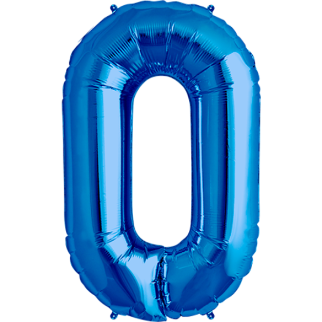 Folienballon Buchstabe - O - Blau 40 cm