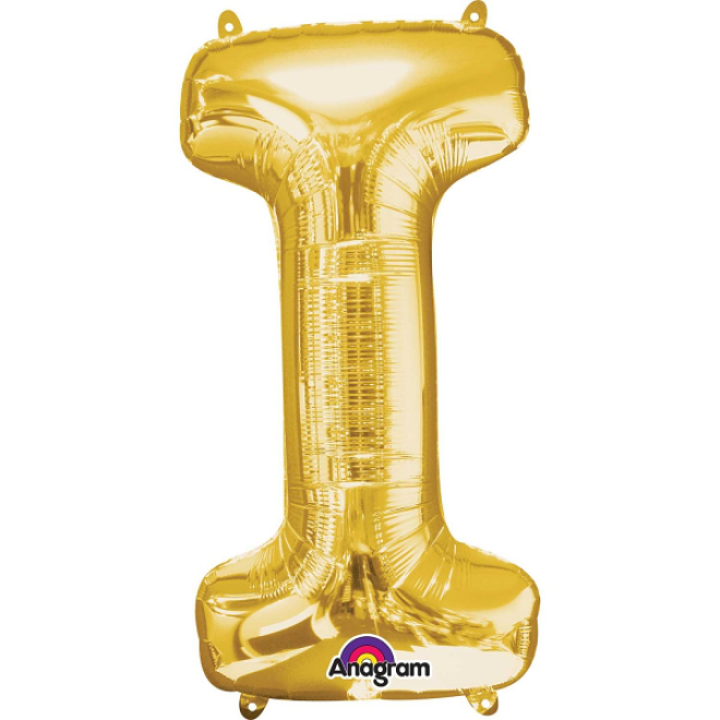 Folienballon Buchstabe - I - Gold 86 cm