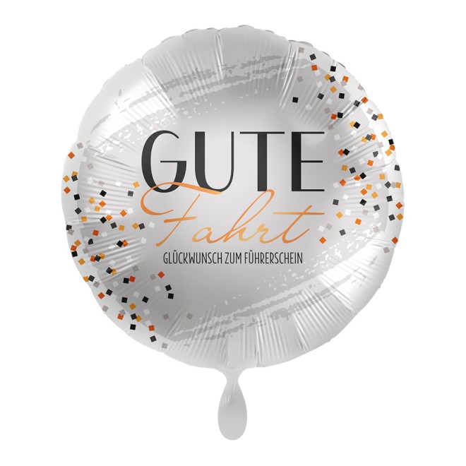 Folienballons Führerschein - Glückwunsch Ø 45 cm | luftballon.de