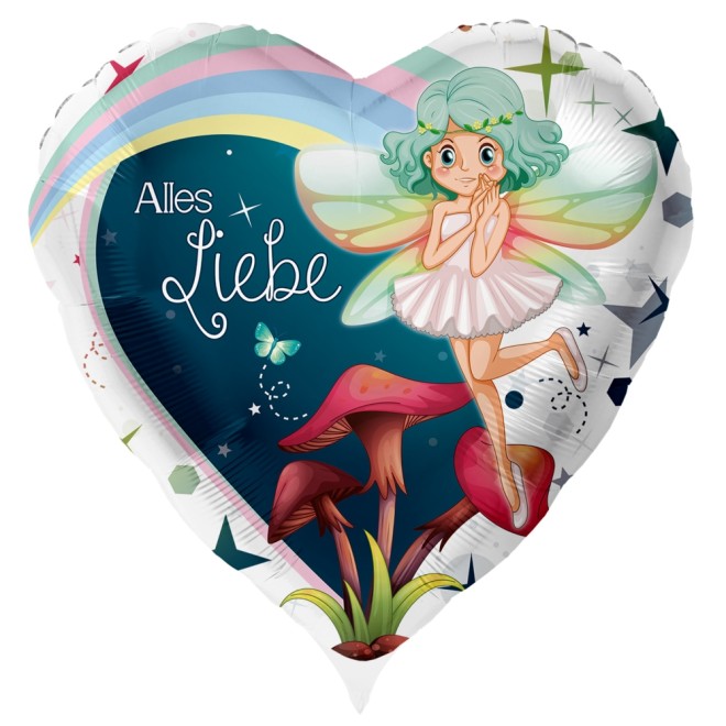 Folienballons Geburtstag Alles Liebe Fee O 45 Cm