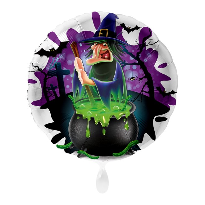 Folienballons Halloween - Hexenkessel Ø 45 cm | luftballon.de