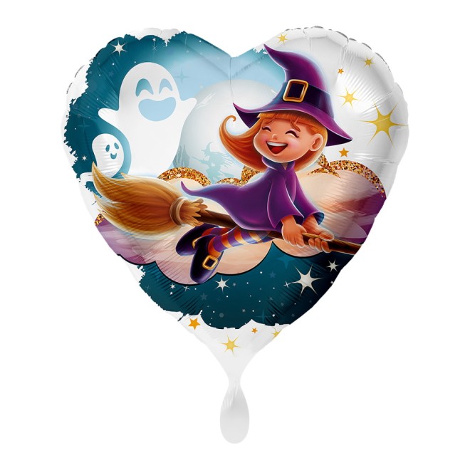 Folienballons Halloween - Hexenbesen Ø 45 cm | luftballon.de