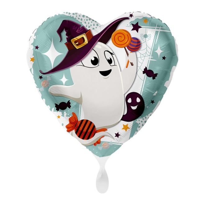 Folienballons Halloween - Geist Ø 45 cm | luftballon.de