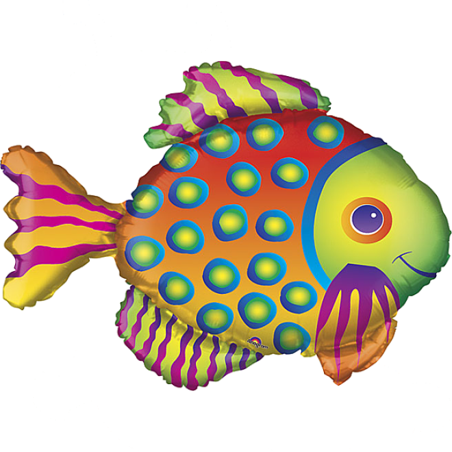 Folienballon Fisch (Tropical) 58 cm