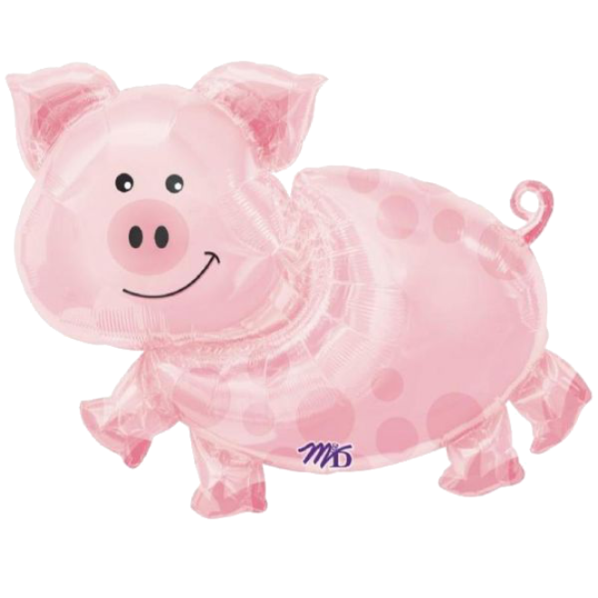 Folienballon Schwein 89 cm