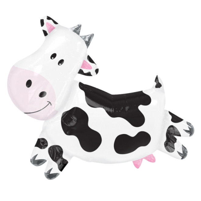 Folienballon Kuh (Schwarz/Weiß) 76 cm