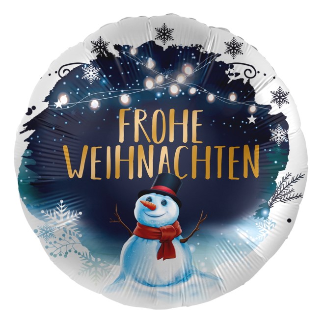 Folienballons Weihnachten Schneemann Luftballon De