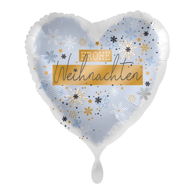 Folienballons Weihnachten - Schneeflocken Ø 45 cm | luftballon.de