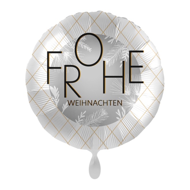 Folienballons Weihnachten - Raureif Ø 45 cm | luftballon.de
