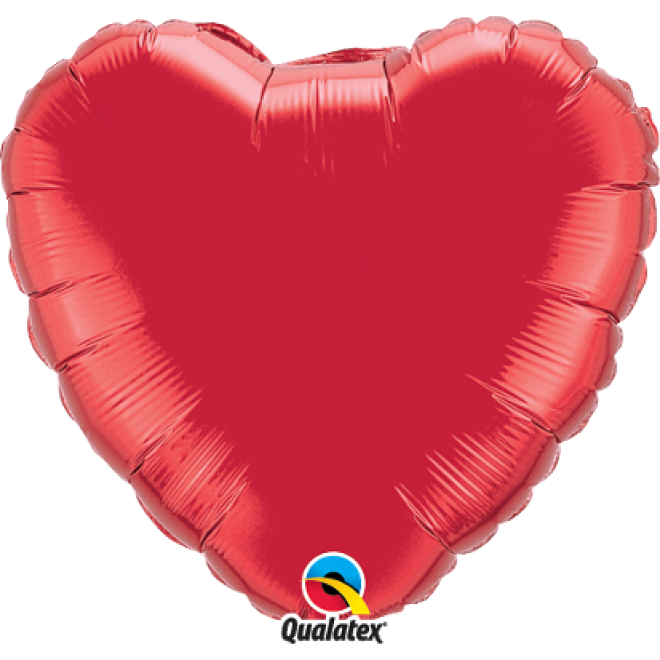 Folienballon Herz - Rot Ø 70 cm