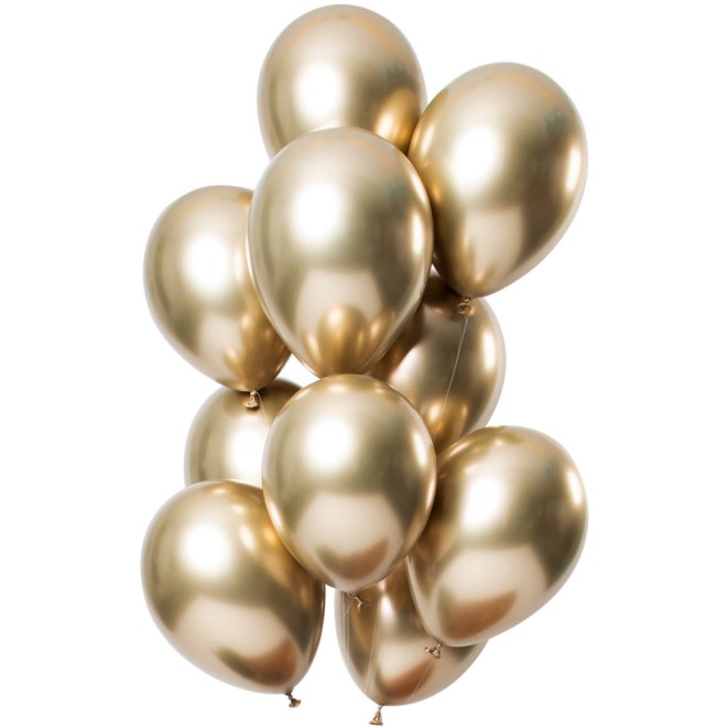 Luftballon Bouquet / Set - Mirror - Gold Ø 30 cm | luftballon.de